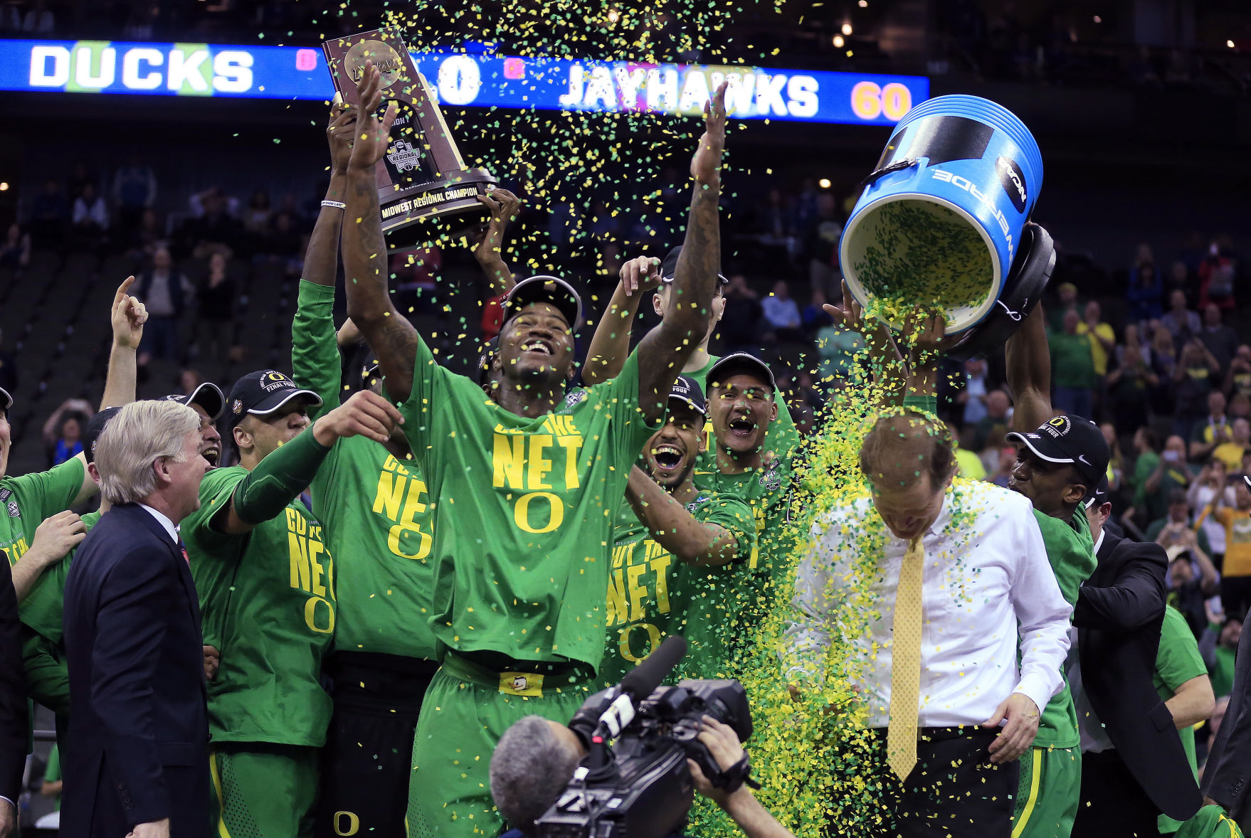 APTOPIX NCAA Oregon Kansas Basketball